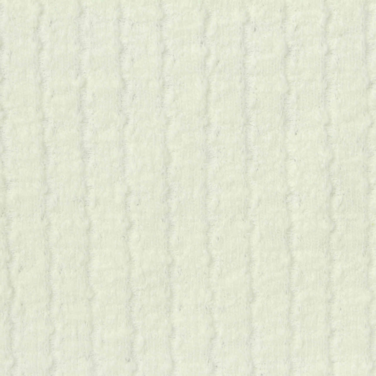 Off-White Textured Rib Knit, Cotton-Poly