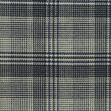 Navy Plaid Woven, Poly-Viscose