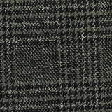 Dark Grey Plaid Woven, Poly-Viscose — texture