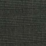 Dark Grey Plaid Woven, Poly-Viscose