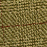 Olive Plaid Woven, Poly-Viscose — texture