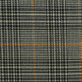 Black Plaid Woven, Poly-Viscose