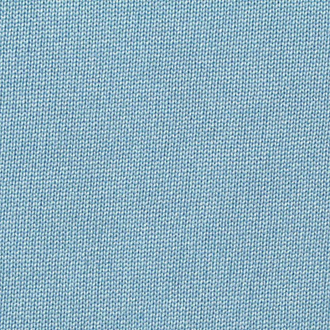 Polyester Cotton French Terry Fabric, 220 gsm, 155 cm — Blue
