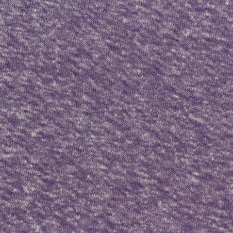Purple Marl French Terry, Poly-Cotton, 260 gsm
