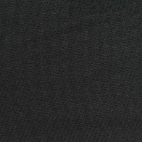 Polyester Viscose Stretch Scuba Knit Fabric, 260 gsm, 160 cm — Black