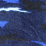 Dark Blue Bold-Camo Fleece, Polyester