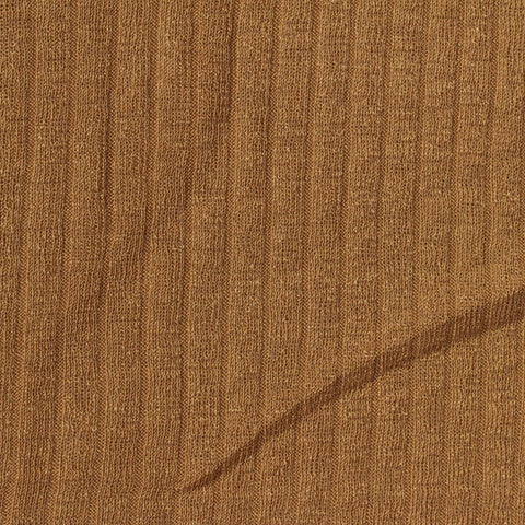 Polyester Stretch Rib Knit Fabric, 200 gsm, 140 cm — Khaki, ref EF-273395