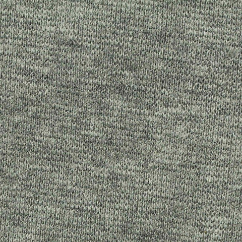 Heather Grey Marl Rib Knit, Poly-Cotton, 320 gsm