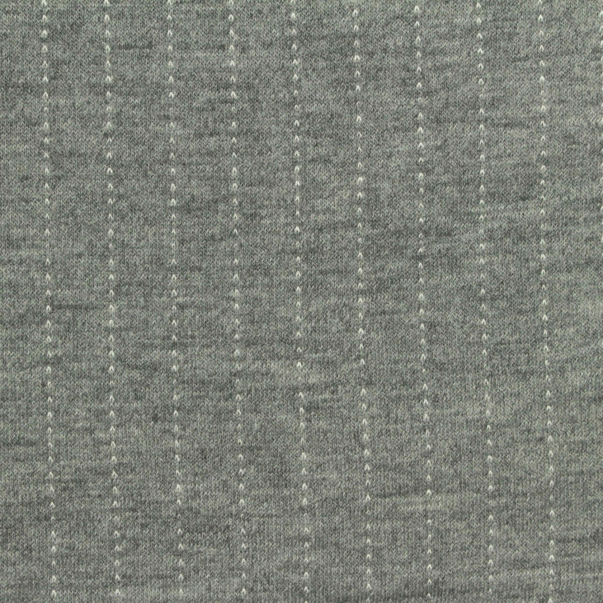 White Vertical-Stripe Ponte Knit, Poly-Viscose, 320 gsm