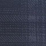 Dark Blue Check Jacquard, Poly-Viscose — texture