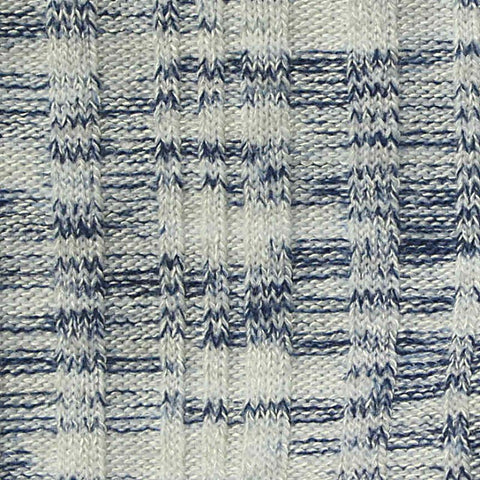 White Marl Rib Knit, Poly-Viscose, 280 gsm