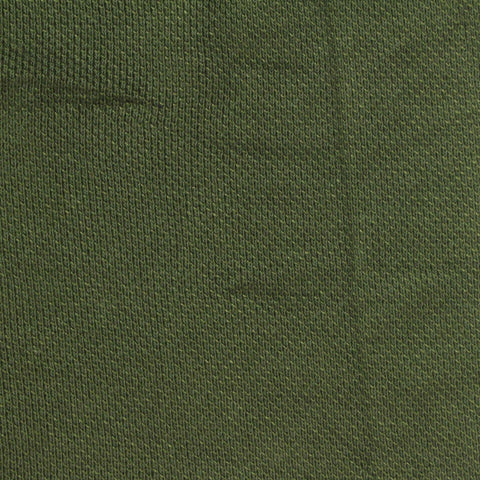 Polyester Cotton Stretch Piqué Knit Fabric, 290 gsm, 185 cm — Green