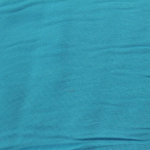 Brushed Polyester Stretch Milk Silk Knit Fabric, 180 gsm, 159 cm — Blue