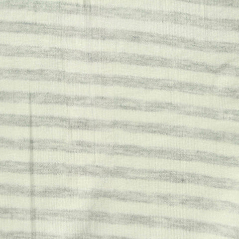 Grey Horizontal-Stripe Jersey Knit, 180 gsm