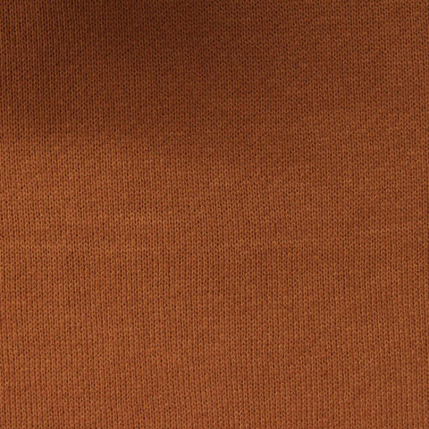 Polyester Cotton French Terry Fabric, 260 gsm — Brown