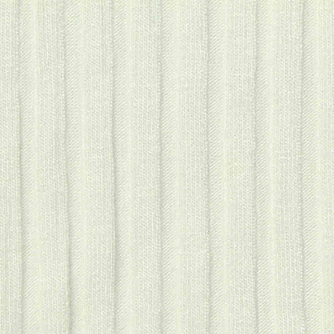 Off-White Rib Knit, Viscose-Poly