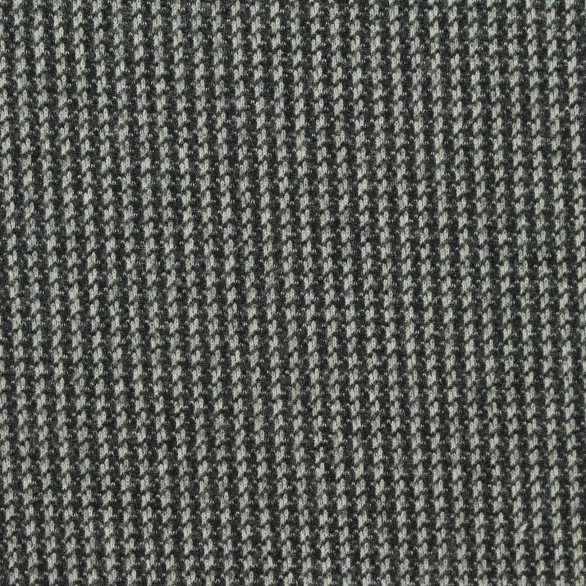 Dark Grey Geometric Interlock Knit, Polyester
