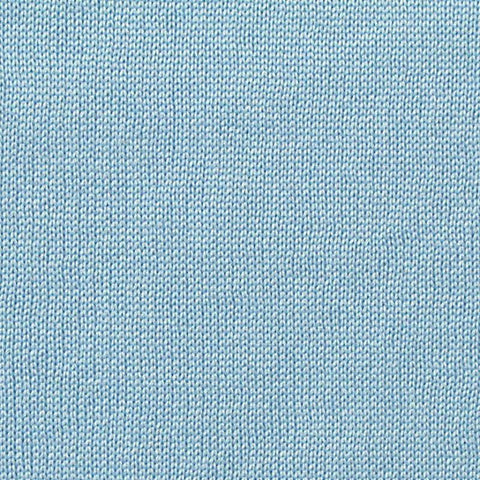 Brushed Polyester Cotton French Terry Fabric, 220 gsm, 147 cm — Blue