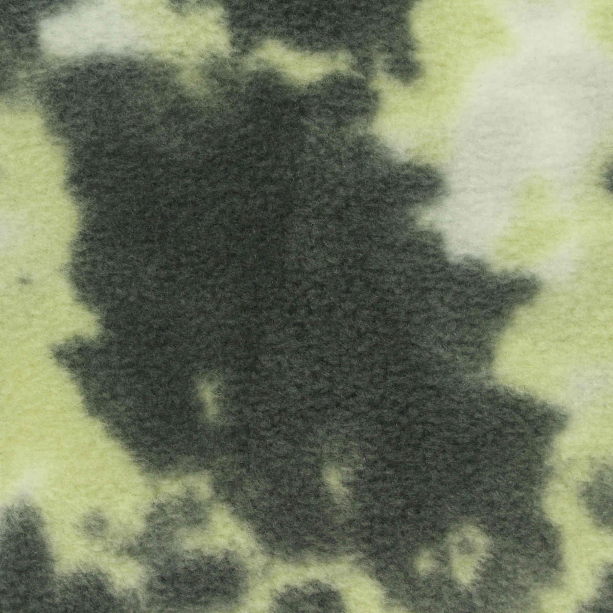 Dark Grey-Green Camo Fleece, Polyester