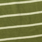 Green Horizontal-Stripe Jersey Knit