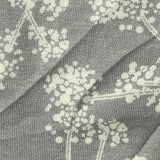 Off-White Floral Jersey Knit, Viscose — texture
