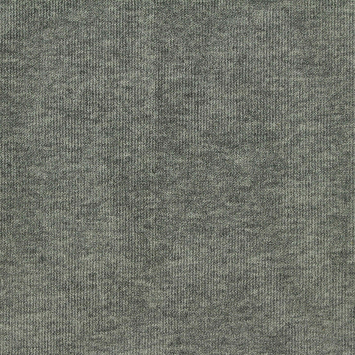 Heather Grey Marl Rib Knit, Cotton-Poly, 215 gsm