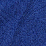 Blue Tone-on-Tone Interlock Knit, Polyester — texture