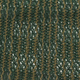 Dark Green Vertical-Stripe Warp Knit, Poly-Cotton