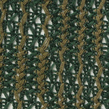Dark Green Vertical-Stripe Warp Knit, Poly-Cotton — texture