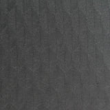 Dark Grey Geometric Rib Knit, Cotton