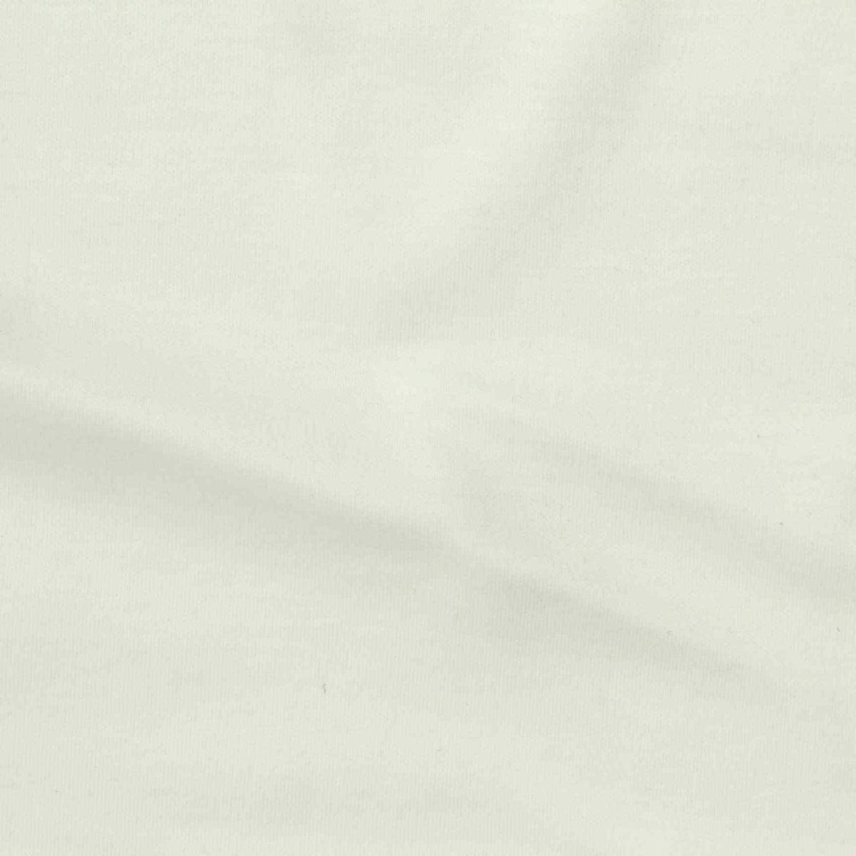 100% Cotton Interlock Knit Fabric, 190 gsm, 175 cm — White