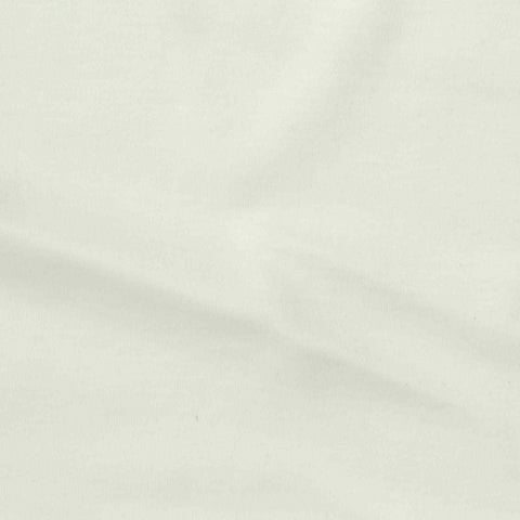 100% Cotton Interlock Knit Fabric, 190 gsm, 175 cm — White