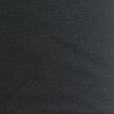 100% Cotton Interlock Knit Fabric, 190 gsm, 175 cm — Black