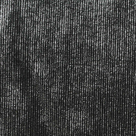 Black Marl Rib Knit, Polyester, 230 gsm