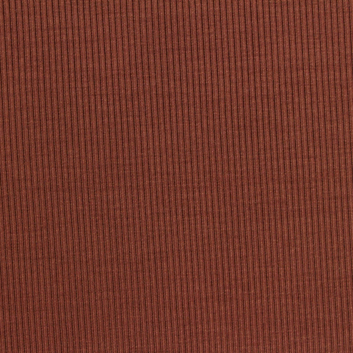 Polyester Stretch Rib Knit Fabric, 500 gsm — Brown