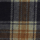Dark Blue Plaid Interlock Knit