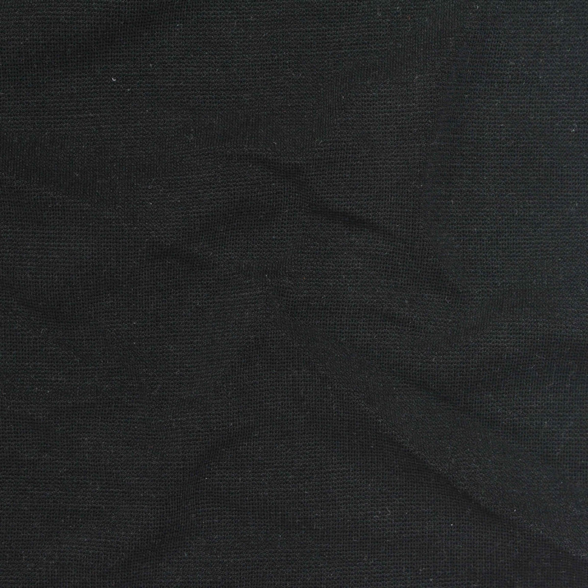 Modal Polyester Stretch Ponte Knit Fabric, 170 gsm, 155 cm — Black