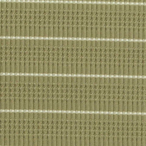White Horizontal-Stripe Jersey Knit, Nylon-Poly