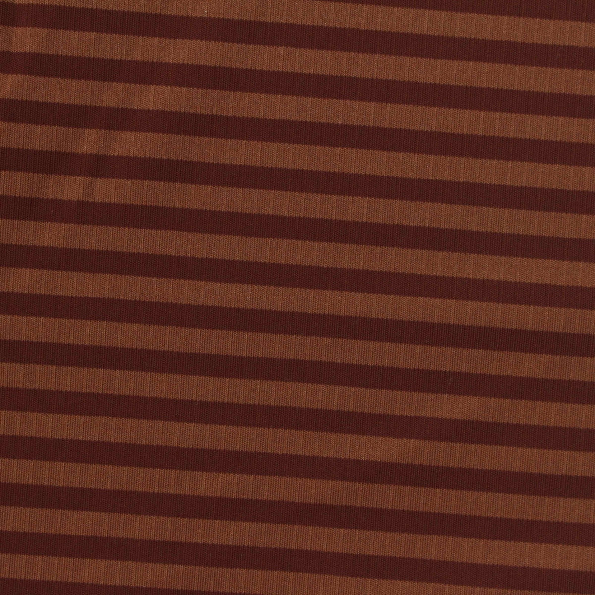 Brown Horizontal-Stripe Warp Knit, Nylon