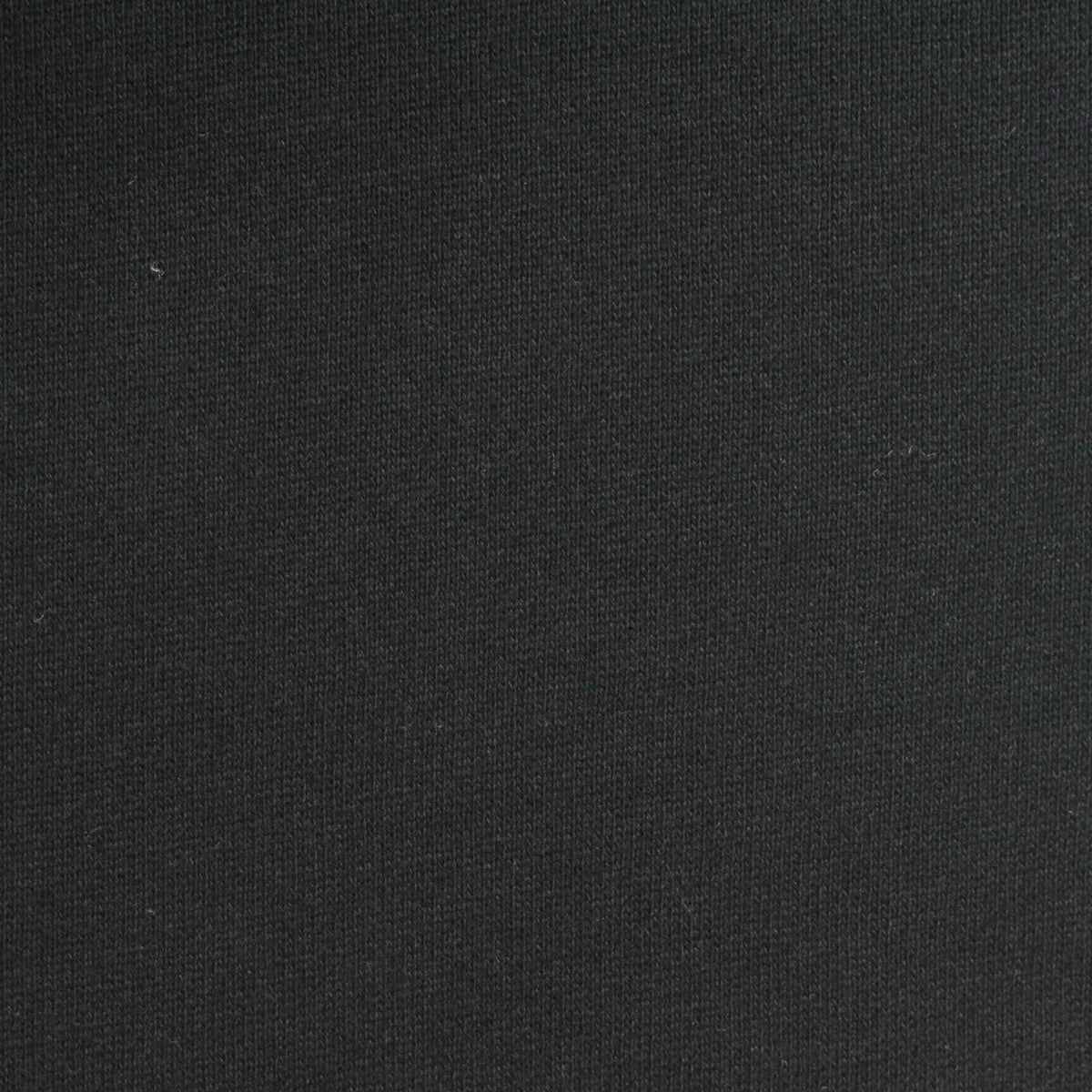 Brushed Cotton Polyester French Terry Fabric, 350 gsm, 180 cm — Black