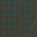 Teal Houndstooth Ponte Knit, Viscose-Nylon
