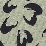 Dark Grey Leopard Ponte Knit, Poly-Viscose — texture