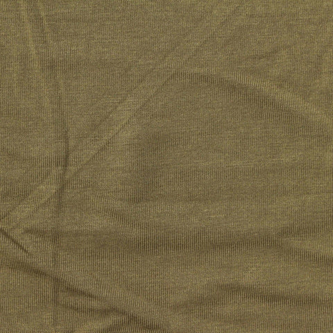 Modal Stretch Jersey Knit Fabric, 205 gsm, 165 cm — Khaki