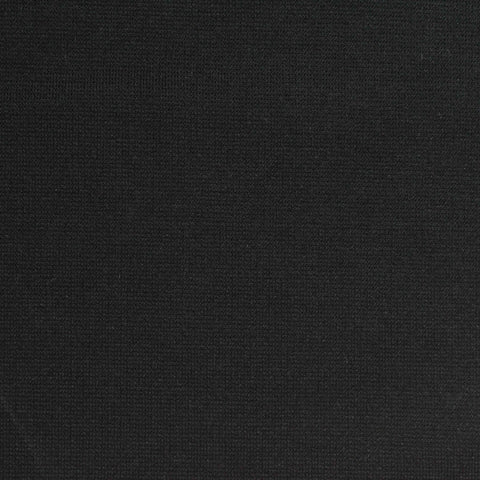 Viscose Nylon Stretch Ponte Knit Fabric, 310 gsm, 160 cm — Black, ref EF-273762