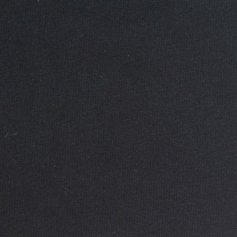 100% Cotton Jersey Knit Fabric, 180 gsm, 175 cm — Black