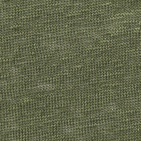 Heather Green Marl Jersey Knit, Linen