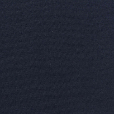 Tencel Lyocell Stretch Interlock Knit Fabric, 185 gsm, 165 cm — Navy