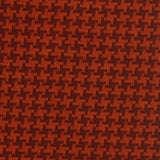 Orange Houndstooth Jacquard, Poly-Tencel Lyocell