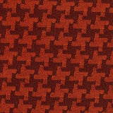Orange Houndstooth Jacquard, Poly-Tencel Lyocell — texture