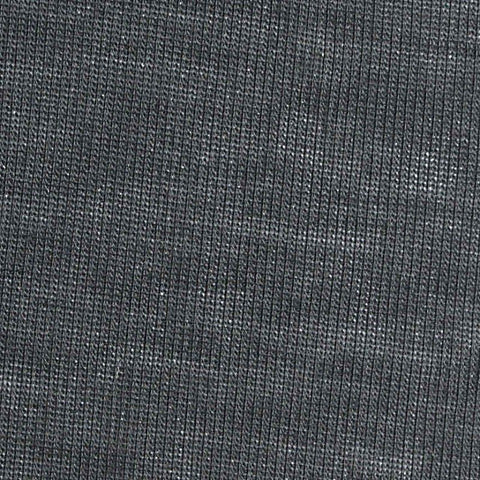 Dark Grey Heathered-Marl Rib Knit, Tencel Lyocell